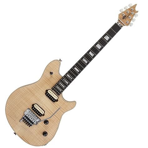 Disc Evh Wolfgang Usa 5a Flamed Maple Electric Guitar Natural Gear4music