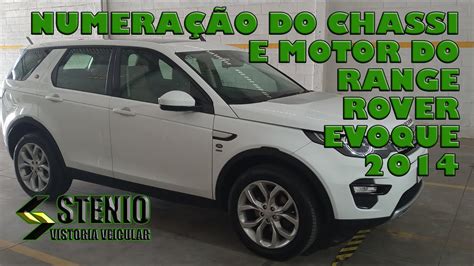 Numera O Do Chassi E Motor Do Range Rover Evoque Youtube