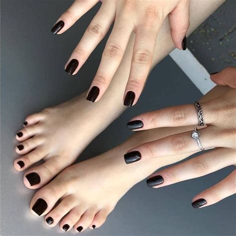 Black Toe Nails Cute Toe Nails Classy Nail Art Stylish Nails Art