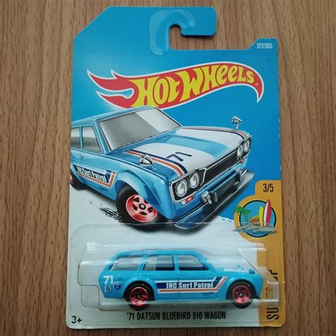 Hot Wheels 71 DATSUN BLUE BIRD 510 WAGON Lazada Co Th