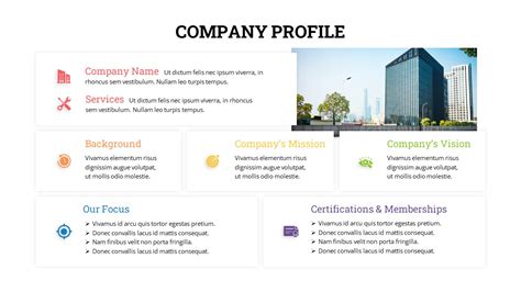 Company Profile PowerPoint Presentation Template - SlideKit