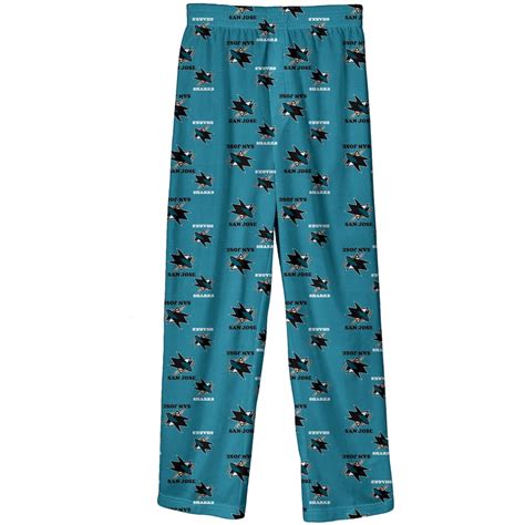 San Jose Sharks Preschool Teal Team Logo Printed Pajama Pants