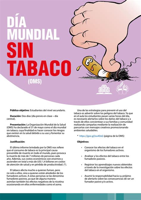 Proyecto Pedagógico Día Sin Tabaco By Editorial Aces Issuu