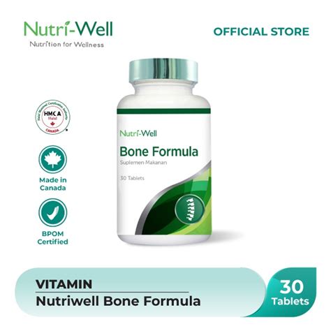 Jual Nutriwell Bone Formula Tablet Shopee Indonesia