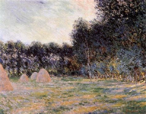 Albert Bierstadt Museum Field With Haystacks At Giverny Claude Monet