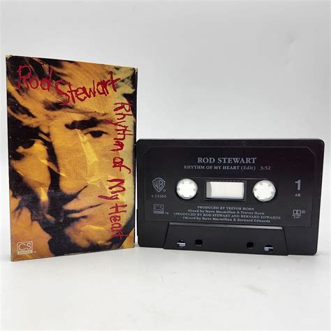 Rod Stewart Rhythm Of My Heart Cassette Single Warner Bros