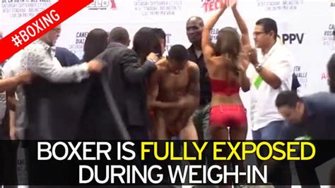 Watch As Boxer Andrew Cancio Gets Naked For Weigh In And