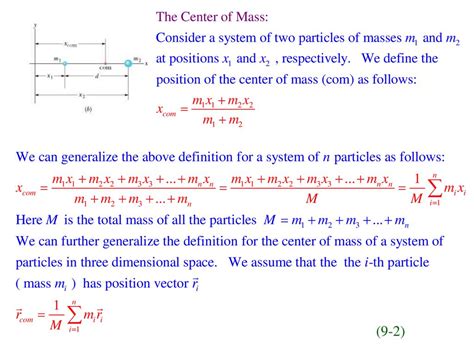 Chapter 9 Center Of Mass And Linear Momentum Ppt Download