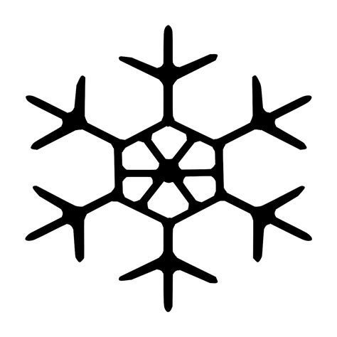 SVG Snowflake Snow Frozen Winter Free SVG Image Icon SVG Silh