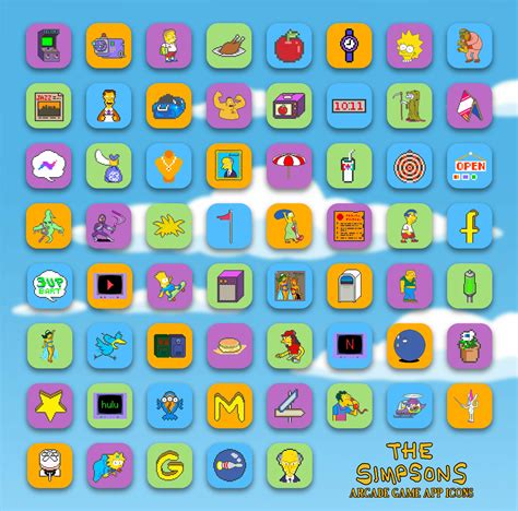 The Simpsons Arcade Game App Icons For Iphone Simpsons Icons