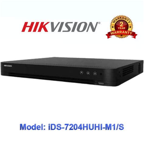 Đầu ghi hình Hybrid TVI IP 4 kênh TURBO ACUSENSE HIKVISION iDS 7204HUHI