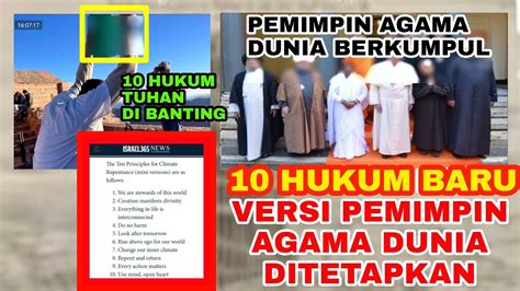 Secara Simbolis Hancurkan 10 Hukum Tuhan ‼️ini 10 Hukum Baru Yang