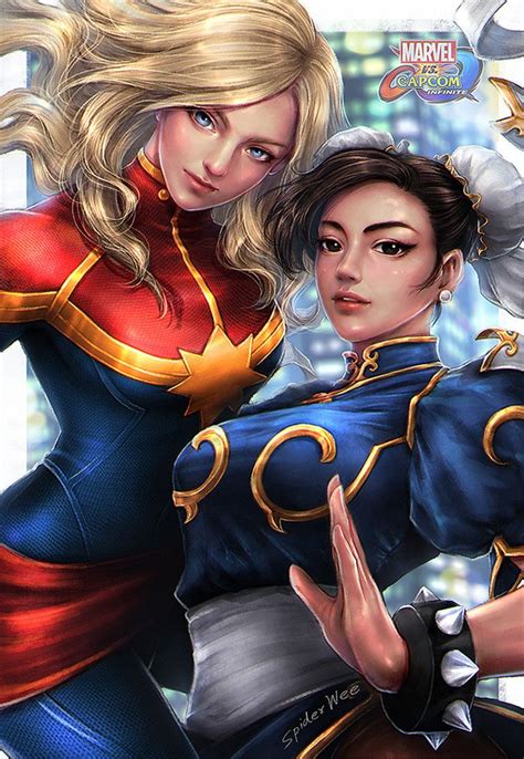 Captain Marve vs Chun Li ___Marvel vs Capcom: Infinite, SpiderWee