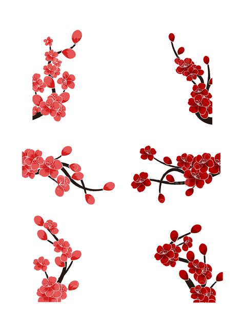 Plum Blossoms Vector Design Images Plum Blossom Ink Painting Vector