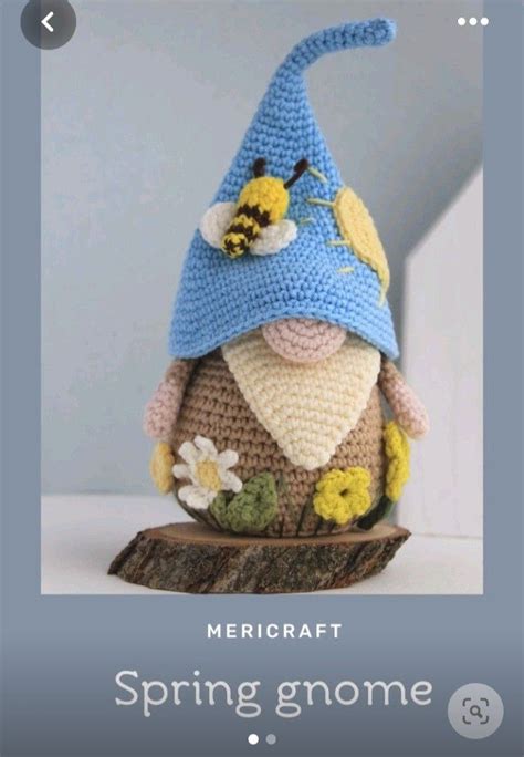 Весенний гном | Gnome patterns, Crochet potholder patterns, Crochet ...