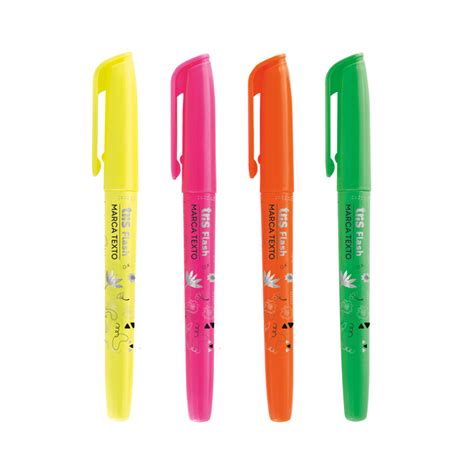 Marca Texto Flash Holic Pop Neon Estojo C Cores Tris Tris