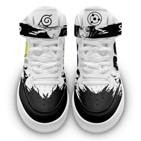 Nrt Uzumaki And Sasuke Sneakers Air Mid Custom Anime Shoes Mix Manga