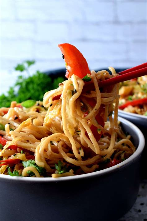 Easy Spicy Vegetable Noodles Lord Byrons Kitchen