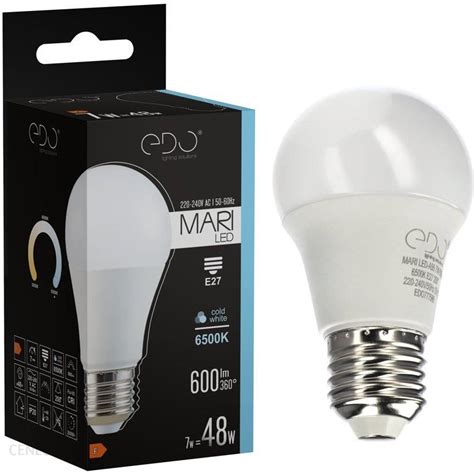 Edo Solutions Żarówka Mari Led E27 7W 6500K Zimna Cw 600Lm Opinie i