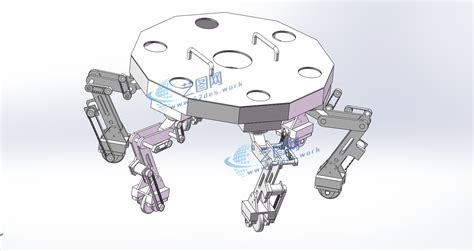六足机器人机械毕业设计三维模型cad图纸c24656 艺图网
