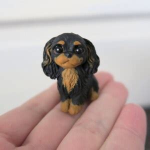 Mini Cavalier King Charles Spaniel Handmade Resin Collectible - Etsy