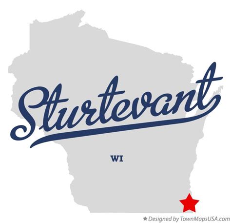 Map of Sturtevant, WI, Wisconsin