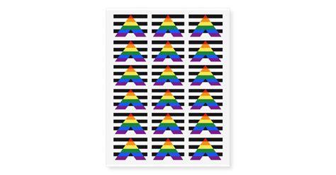 LGBT straight ally flag tattoos | Zazzle