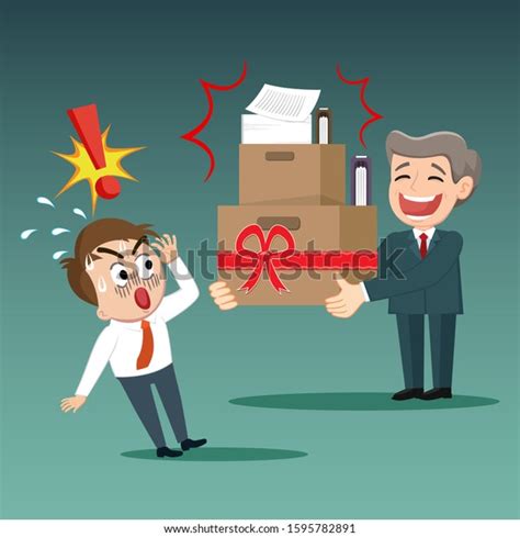 Bad Employer Gives Many Jobs Poor Stock Vector Royalty Free 1595782891