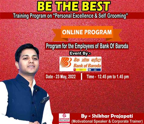 Training Program On Personal Excellence And Self Grooming By Best