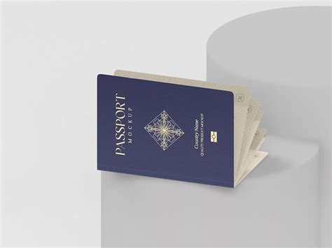 Premium Psd International Passport Cover Mockup