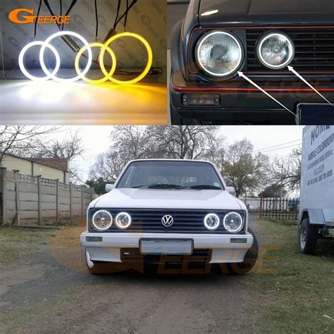 For Volkswagen VW Golf Mk1 Mk2 GTI Euro Headlight Ultra Bright Day