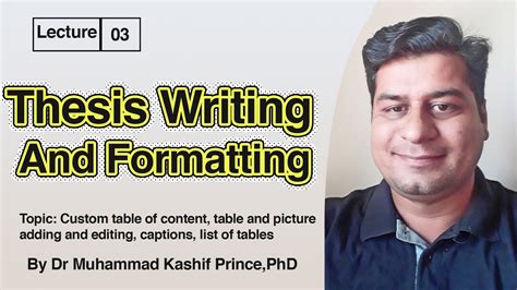 Lecture 3 Writing Formatting And Editing Thesis Or Dissertation In