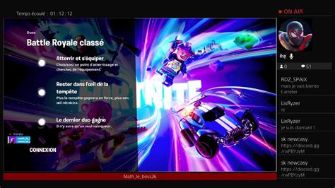 Ranked Avec Mon Mate Sur Fortnite Live Fortnite Fr Youtube