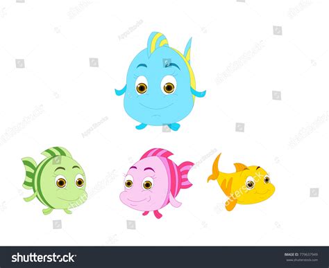 Baby Fish Expressions Cartoon Vector Image Stock Vector (Royalty Free ...