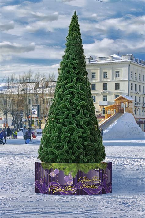 Большие уличные и интерьерные ёлки и украшения от производителя!