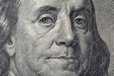 Premium Photo Portrait Of Ben Franklin On The Us 100 Dollar Bill In