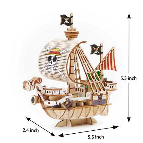 Ki Gu Mi One Piece Going Merry Ship Model Magnote Gifts