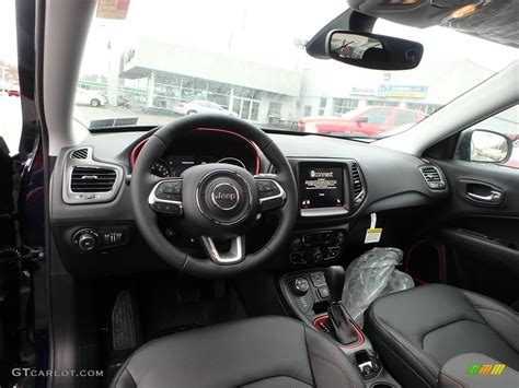 Black/Ruby Red Interior 2018 Jeep Compass Trailhawk 4x4 Photo ...