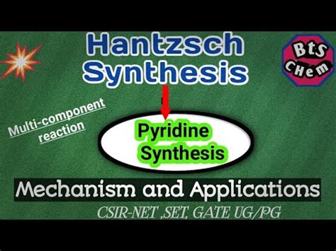 Hantzsch Synthesis YouTube