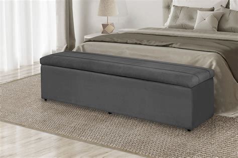 Cal Adeira Ba Recamier Para Quarto Cama Solteiro Suede Cinza Cm