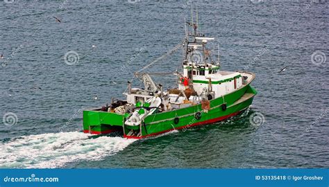 Commercial Fishing Trawler Boat Stock Photo Image 53135418