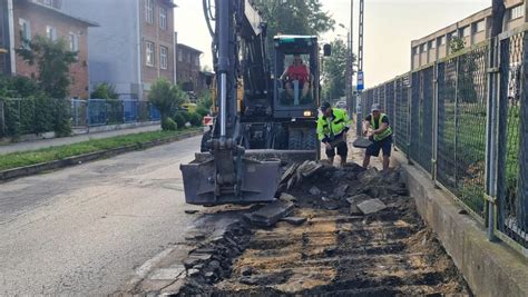 Ruszyły prace nad przebudową ul Sienkiewicza w Malczycach Malczyce