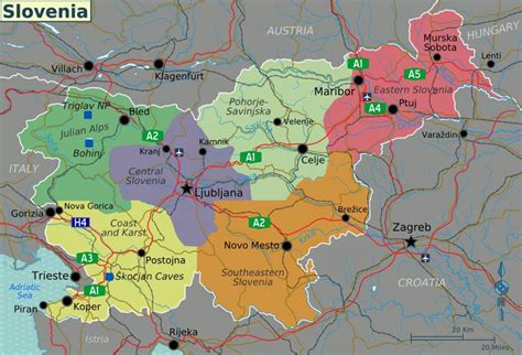 Map Of Slovenia And Surrounding Countries Slovenia Country Map