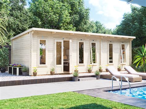 Terminator Grande Large Log Cabin 8m X 3m Dunster House