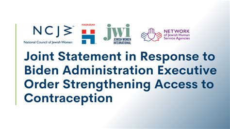 National Council Of Jewish Women Joint Statement In Response To Biden