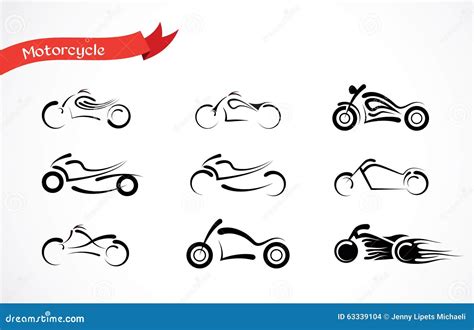 Motorcycle Silhouette Vector Art