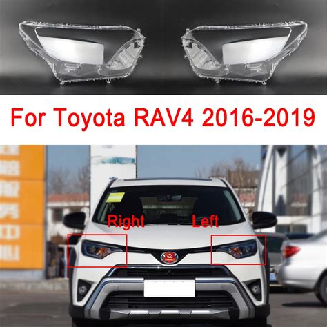 Farol do carro capa para toyota rav4 2016 2017 2018 2019 peças de carro