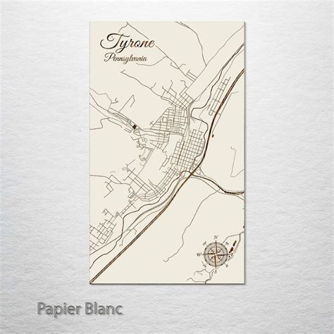 Tyrone, Pennsylvania Street Map