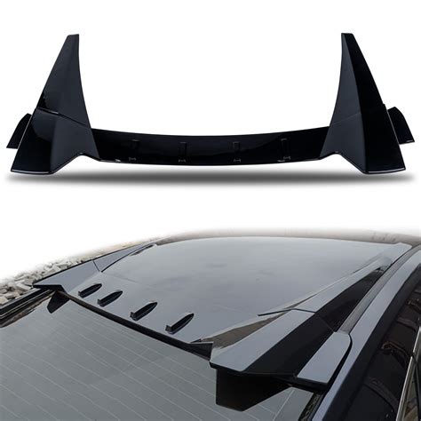 Window Rear Roof Spoiler Pieces Wing Type R Style Compatible With