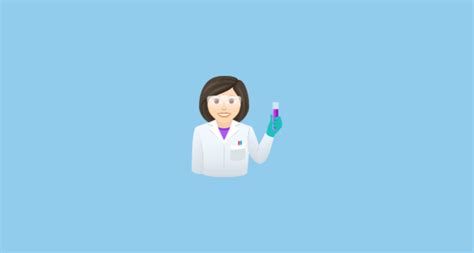 Cientista Mulher Pele Clara Emoji On JoyPixels 7 0